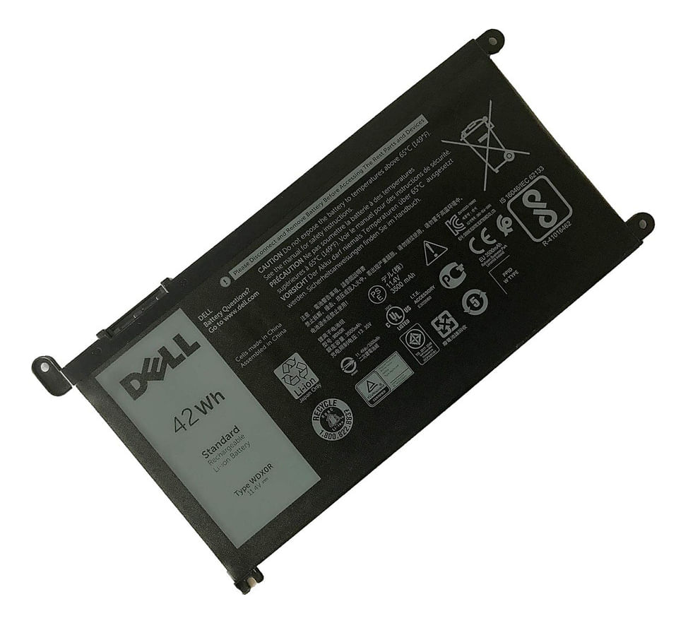 Bateria Genérica Compatible Para Laptop Dell wdx0r 42Wh 11.4V 3 Celdas