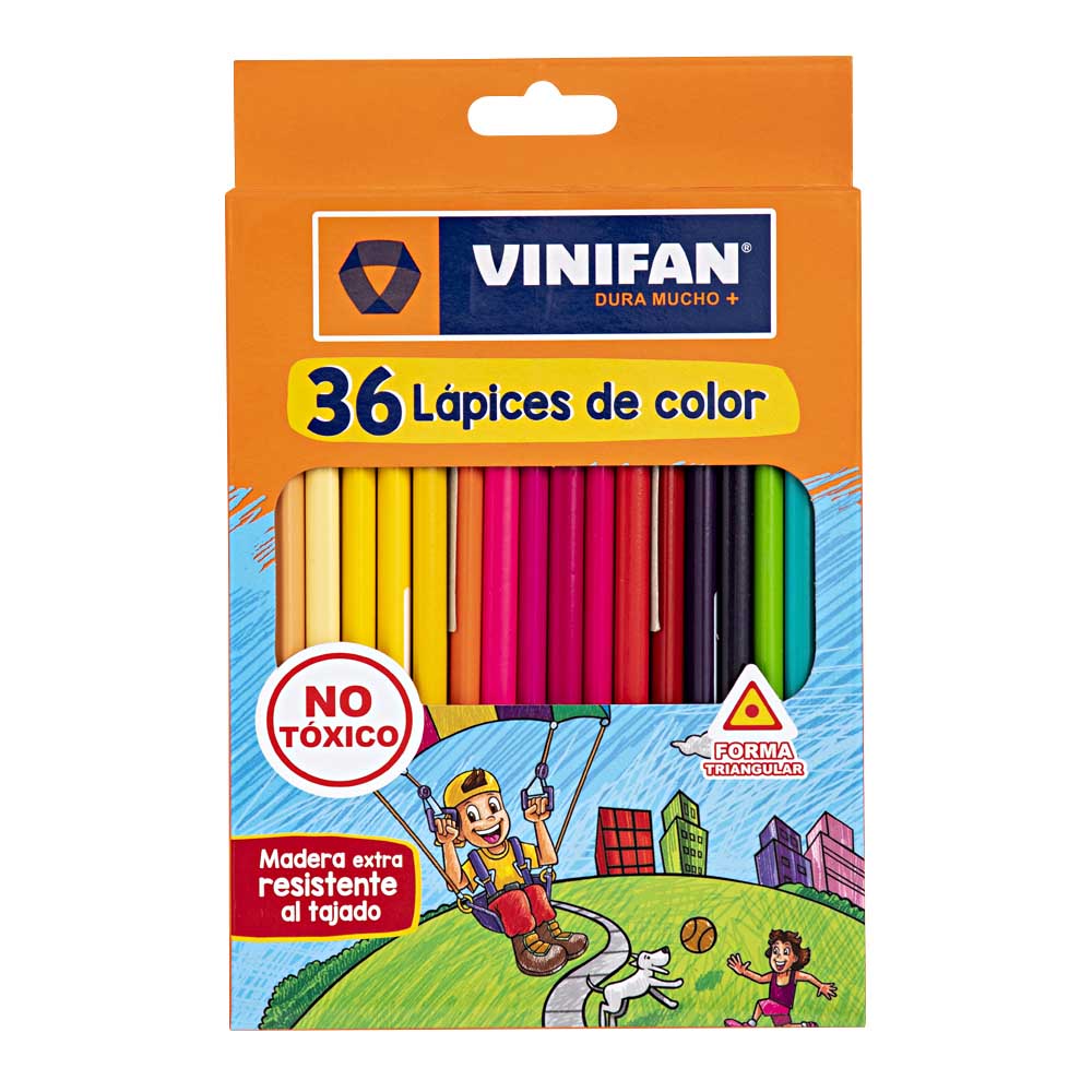 Colores VINIFAN Triangulares Caja 36un