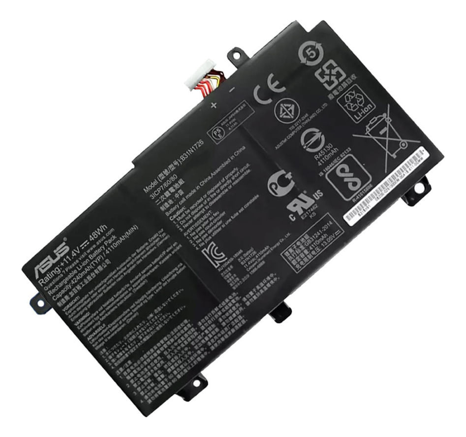 Bateria Genérica Compatible Para Laptop Asus B31n1726 Type A 48Wh 11.4V 3 Celdas