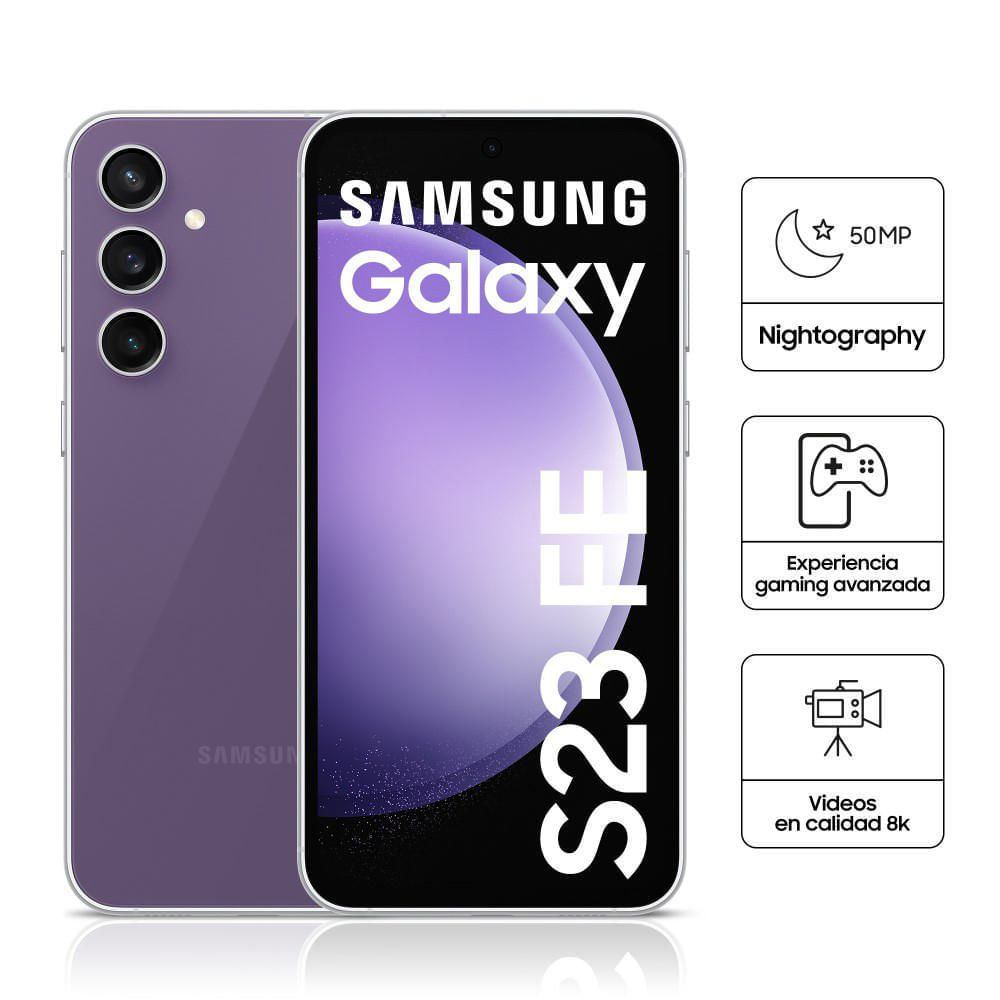 Celular Samsung Galaxy S23 FE 6.4" 256GB 8GB Morado