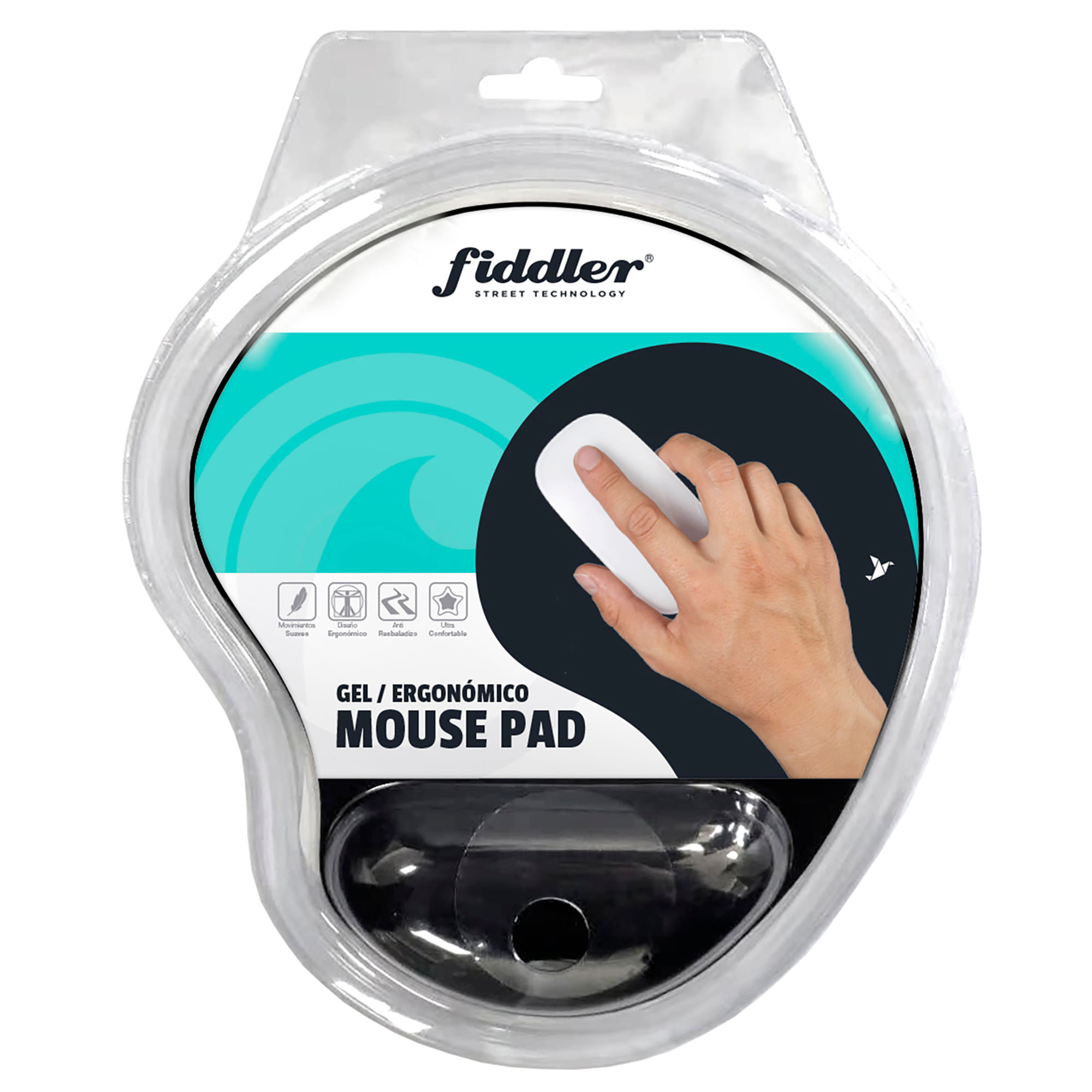 Mouse Pad FIDDLER Gel FD-MP01 Negro