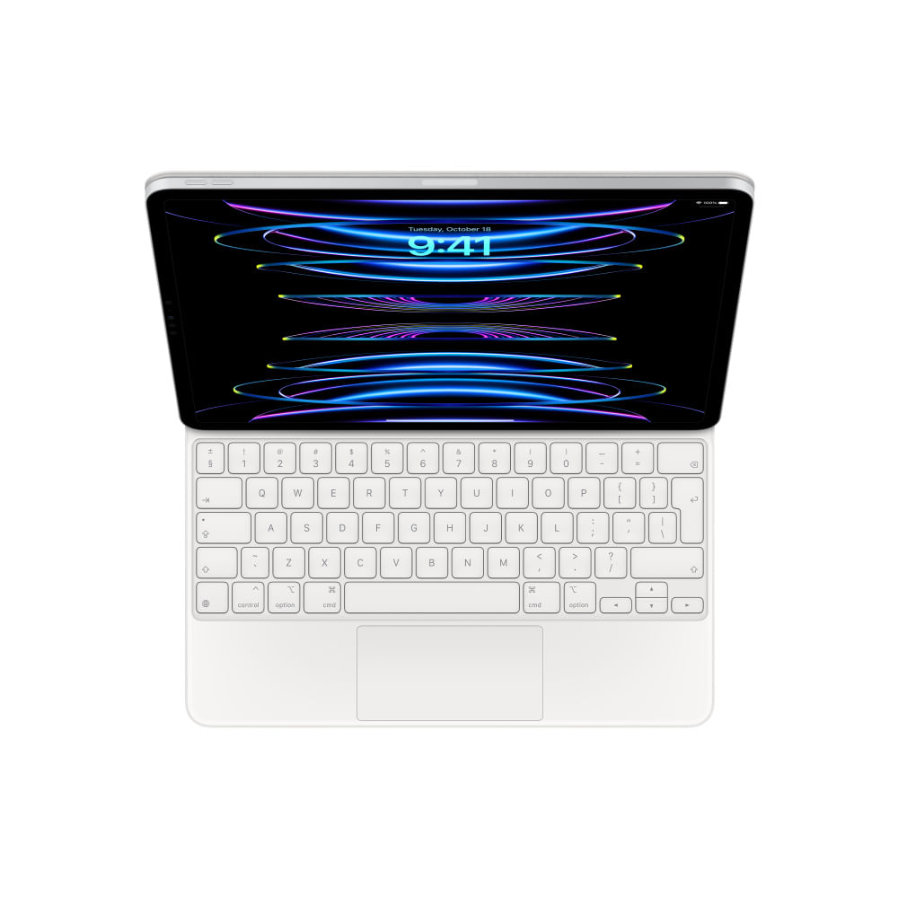 Teclado Magic Keyboard Apple Para Ipad Pro 12.9" 4th 5th 6th Gen White Ingles