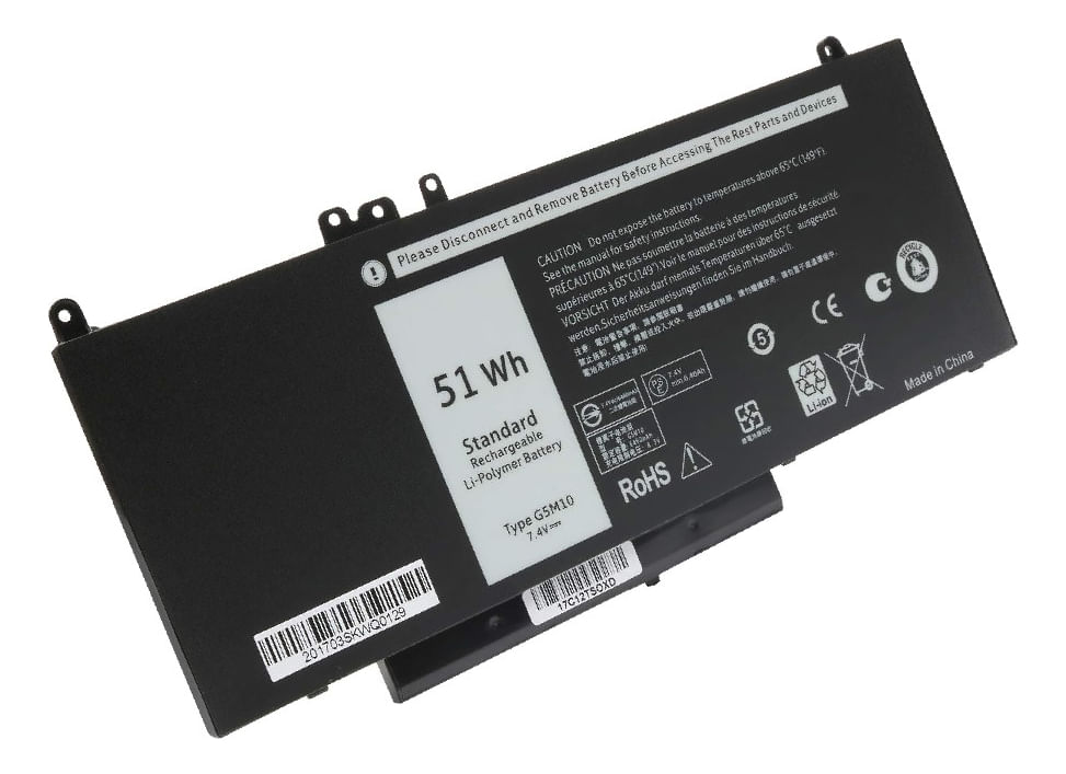 Bateria Genérica Compatible Para Laptop Dell G5m10 51Wh 7.4V 4 Celdas
