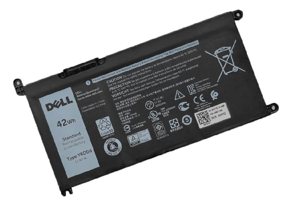 Bateria Genérica Compatible Para Laptop Dell yrdd6 42Wh 11.46V 3 Celdas