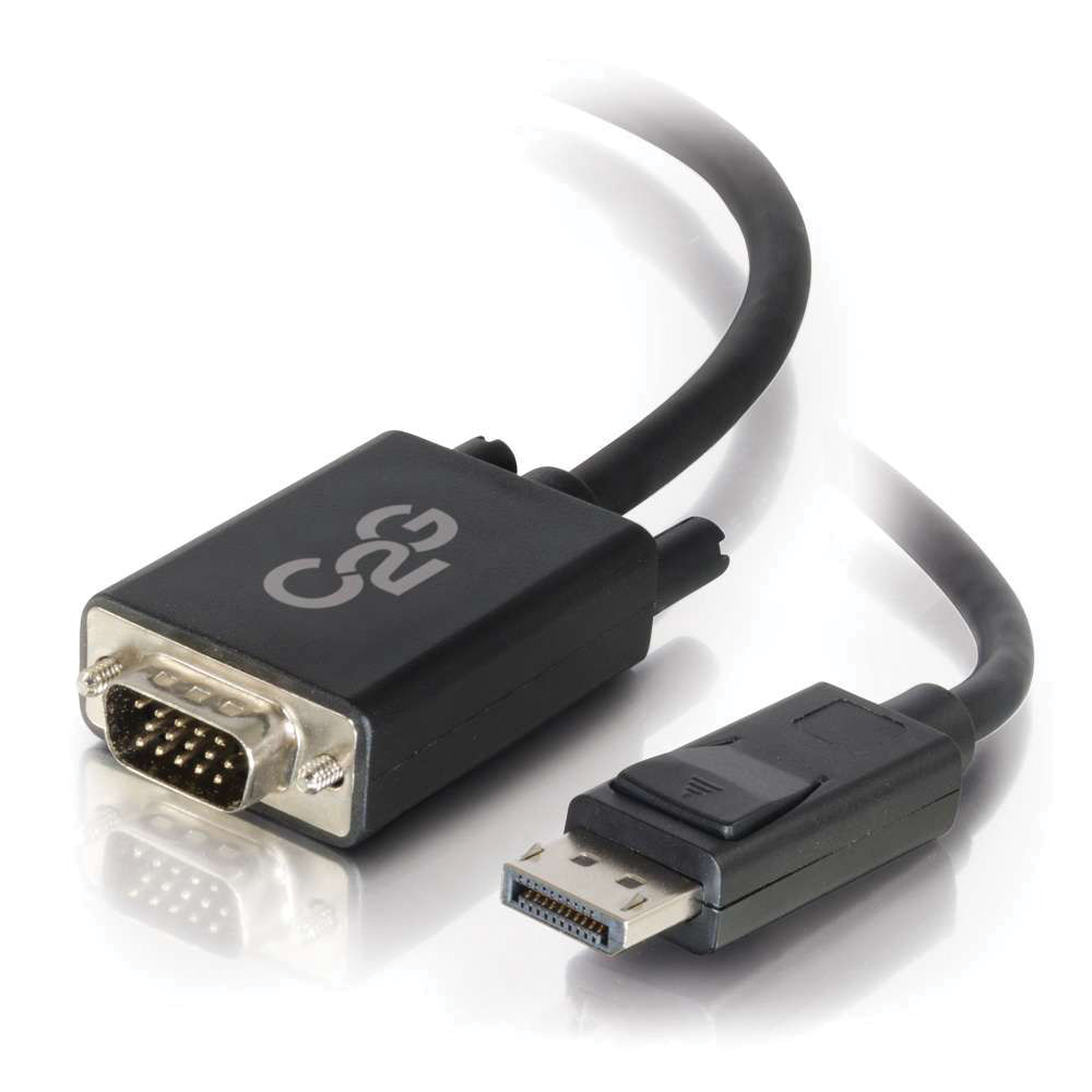 Cable Adaptador Activo C2G Displayport Macho a Vga Macho de 15 Pines 3