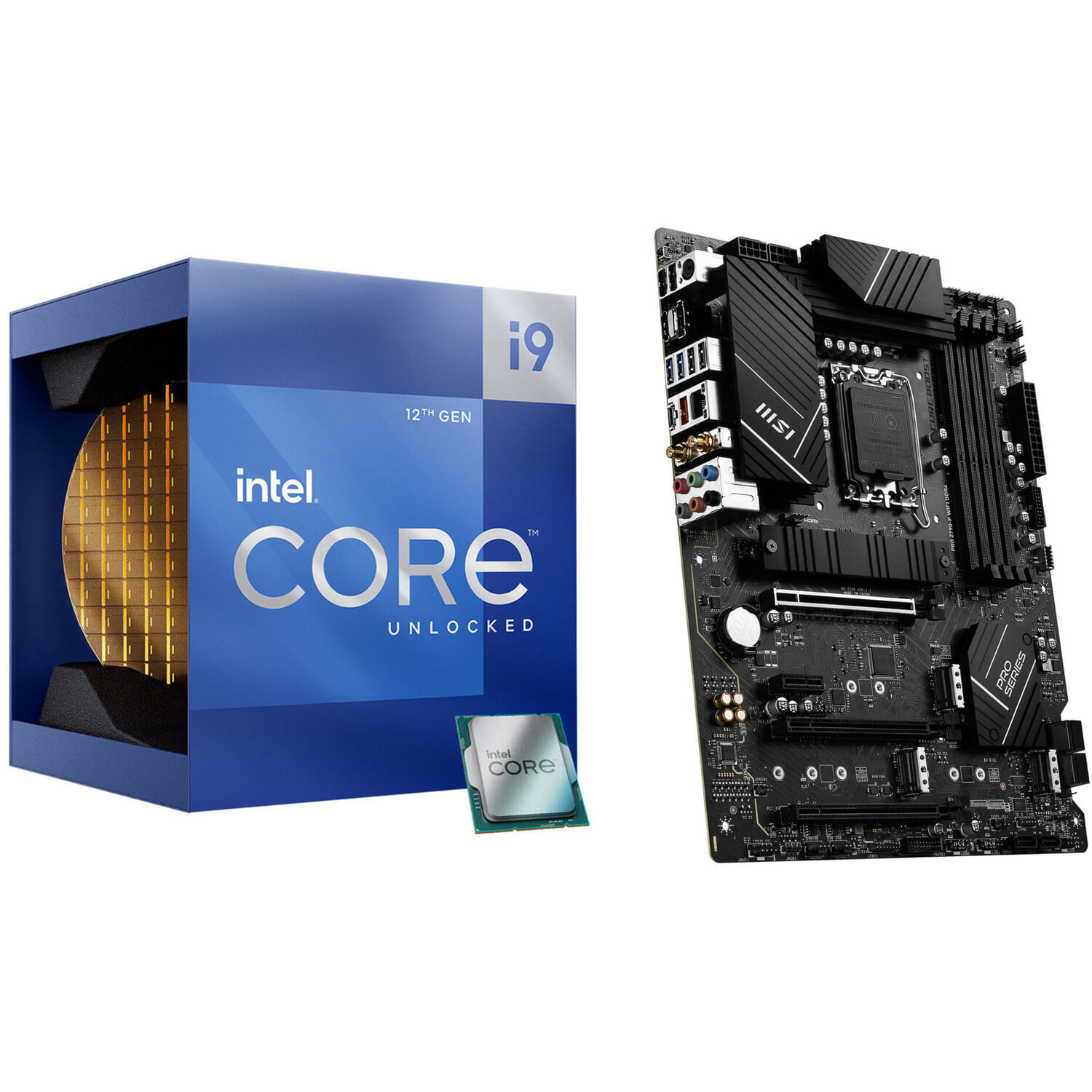 Bundle Procesador Intel Core I9 12900K 3.2 Ghz 16 Core Lga 1700 Y Placa Madre Msi Pro Z790 P Wifi At