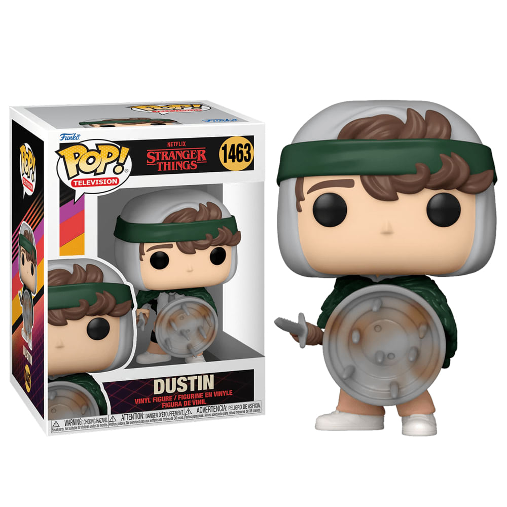 Funko Pop Stranger Things Dustin with Shield