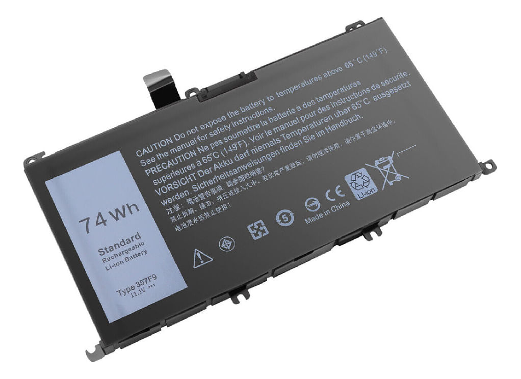 Bateria Genérica Compatible Para Laptop Dell 357f9 74Wh 11.4V 3 Celdas