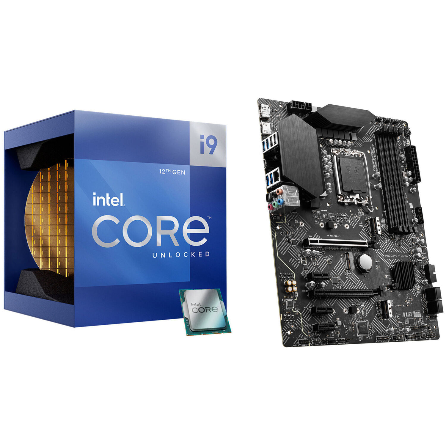 Bundle Procesador Intel Core I9 12900K 3.2 Ghz 16 Core Lga 1700 Y Placa Madre Msi Pro Z690 P Atx