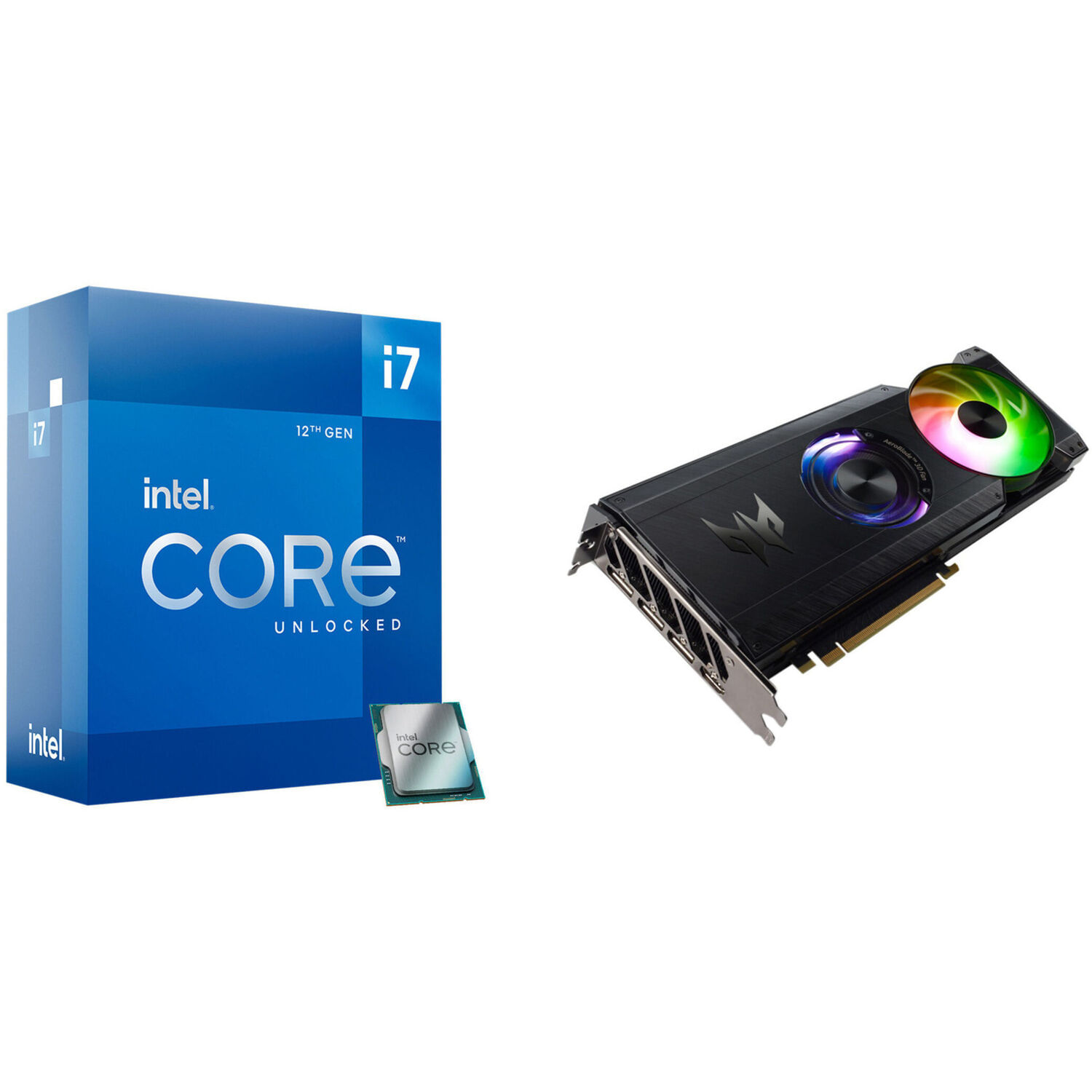 Kit de Procesador Intel Core I7 12700K con Tarjeta Gráfica Acer Predator Bifrost Arc A770 Oc
