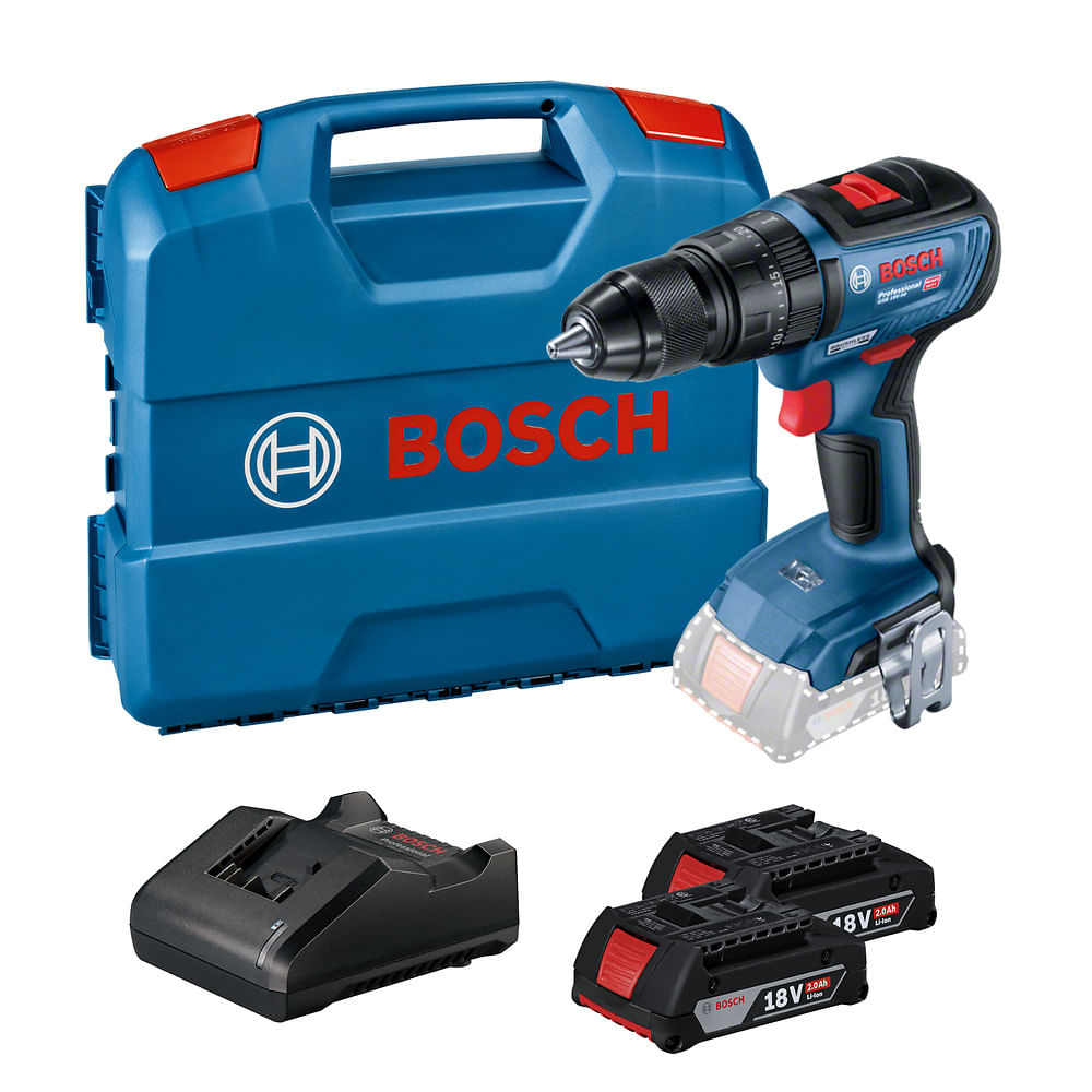 Taladro Percutor 1/2" 18V Bosch GSB 18V-50 Brushless 2 Bat + Carg