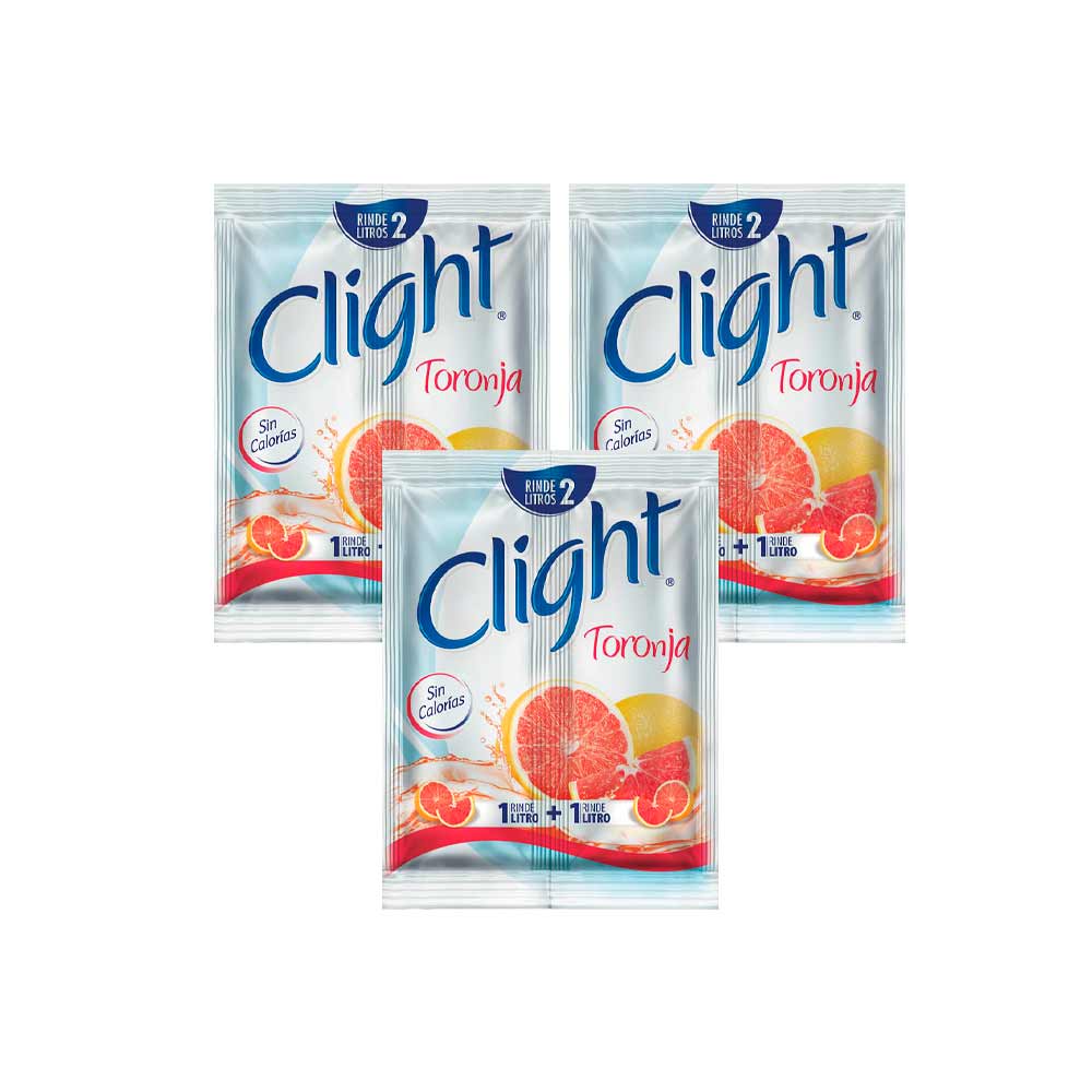 Pack Refresco CLIGHT Toronja con Splenda Sobre 14g x 3un