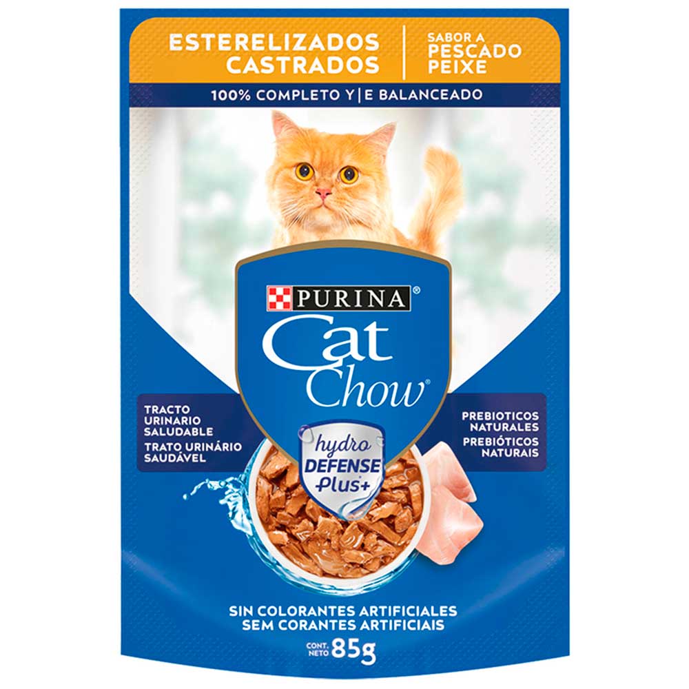 Alimento Húmedo para Gatos CAT CHOW Adultos Pescado 85gr