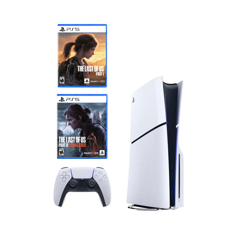 Consola Playstation 5 Slim Lectora de Discos + The Last of Us 1 + The Last of Us 2