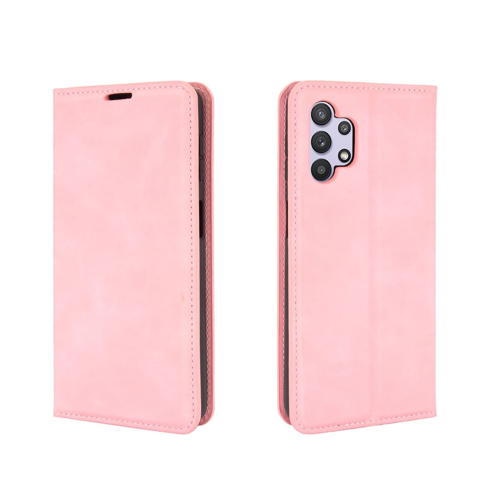 Funda Case para Samsung A32 5G Flip Cover Rosa Antishock Resistente anti CAÍDAS y GOLPES