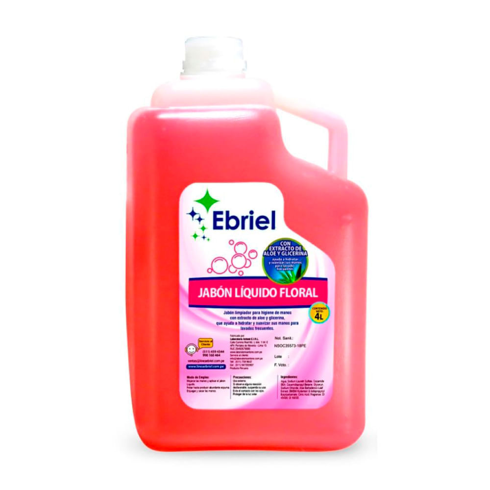 Jabón líquido floral Ebriel 1 Gl