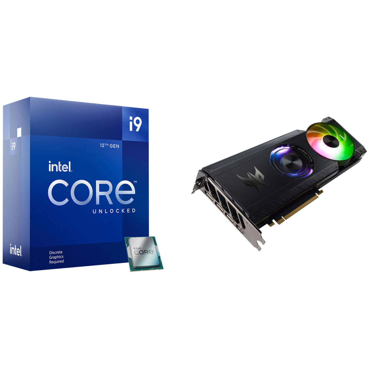 Kit de Procesador Intel Core I9 12900Kf con Tarjeta Gráfica Acer Predator Bifrost Arc A770 Oc