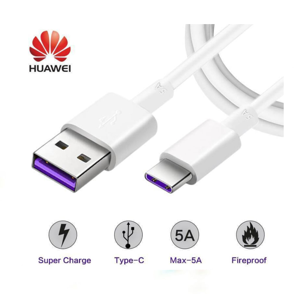 Cable Huawei USB a Tipo C 5A - Blanco