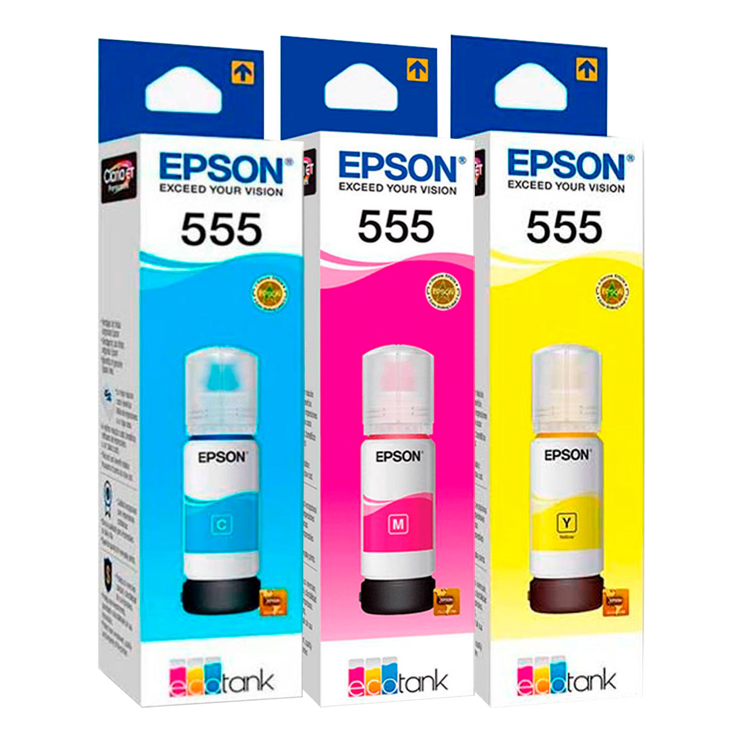 Tinta Epson T555 Colores CMY Original para L8160
