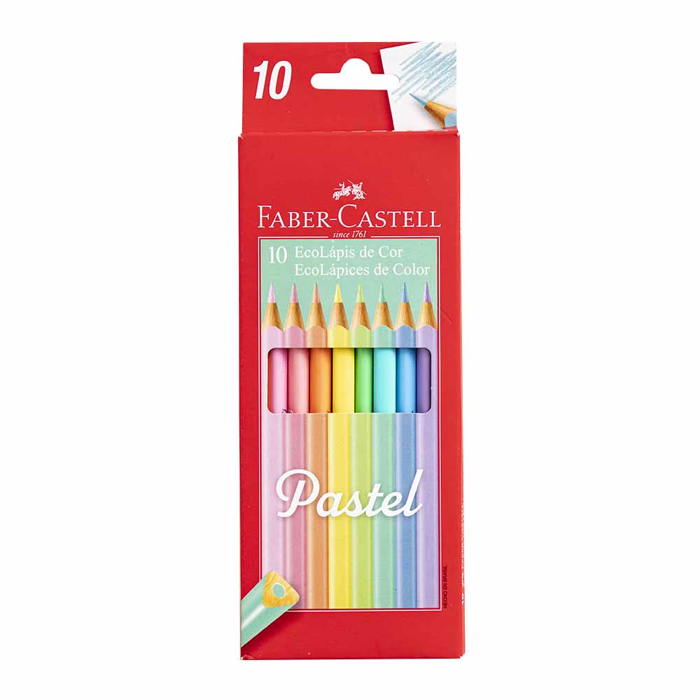 Colores FABER-CASTELL Ecolápices Pastel Caja 10un