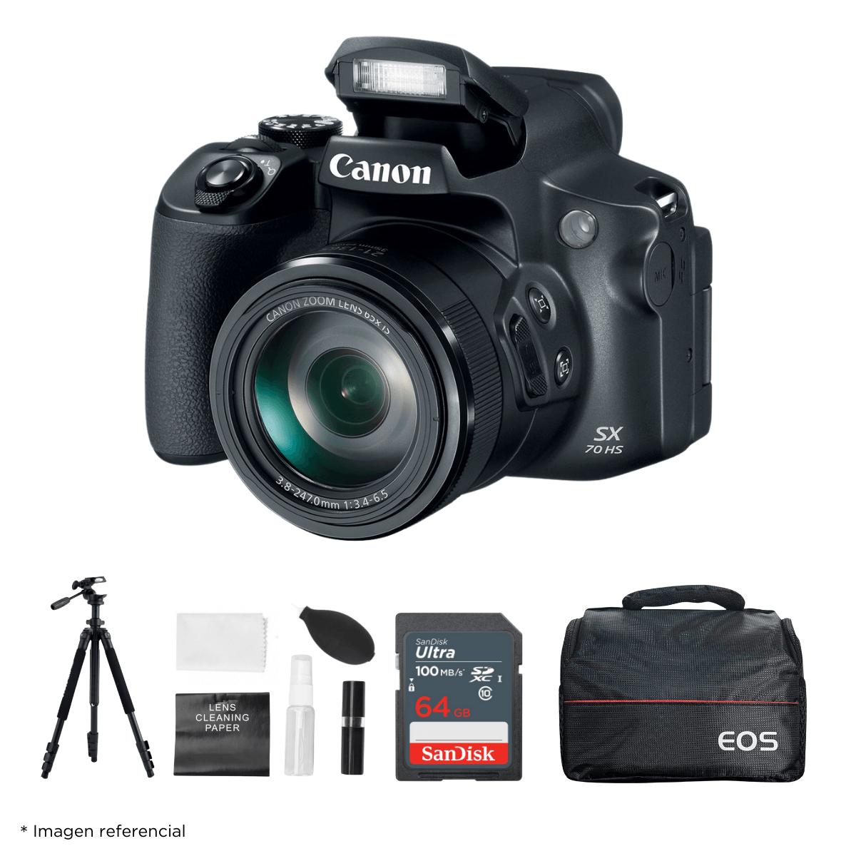 Cámara Canon Powershot SX70 HS + Kit Ultimate