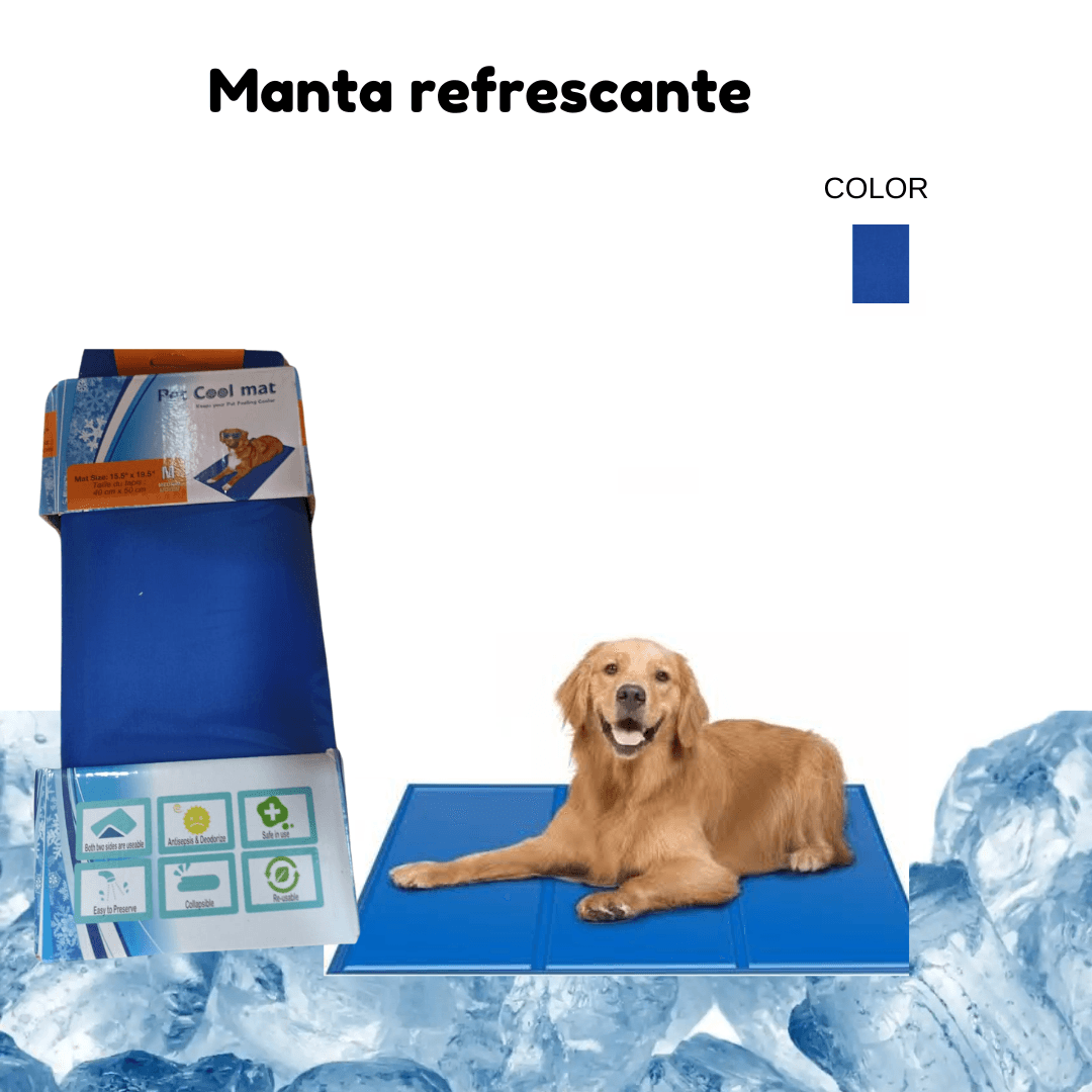 Pet Cool Mat XL 96x80cm Azulino Manta Refrescante