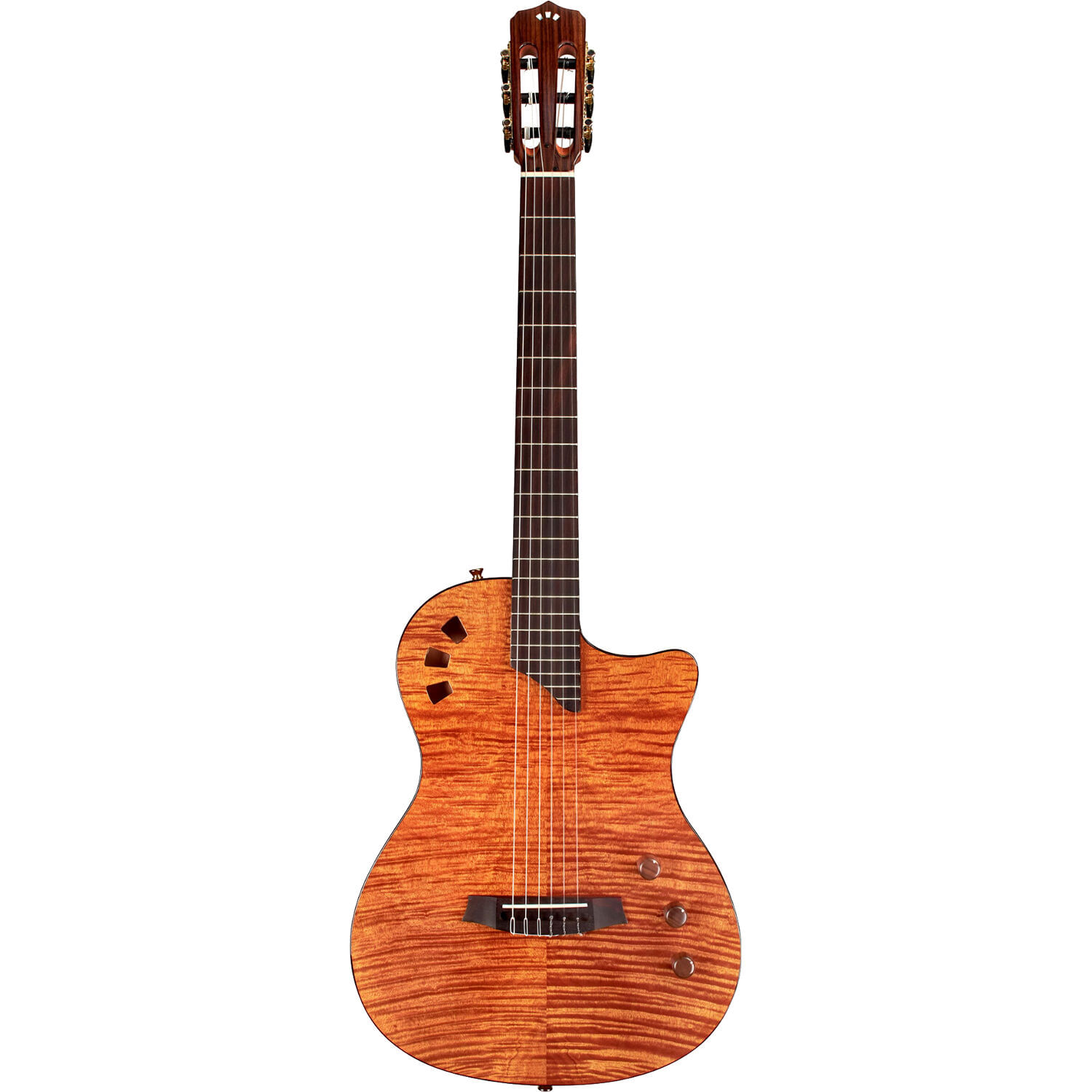 Guitarra Acústica Eléctrica Cordoba Stage Hybrid Solid Body Natural Amber