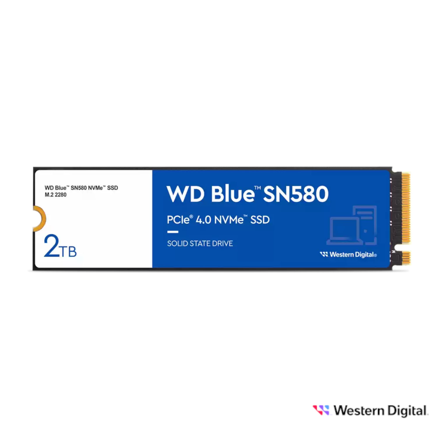 Disco duro SSD Western Digital Blue SN580 2TB NVMe 1.4b PCIe 4.0
