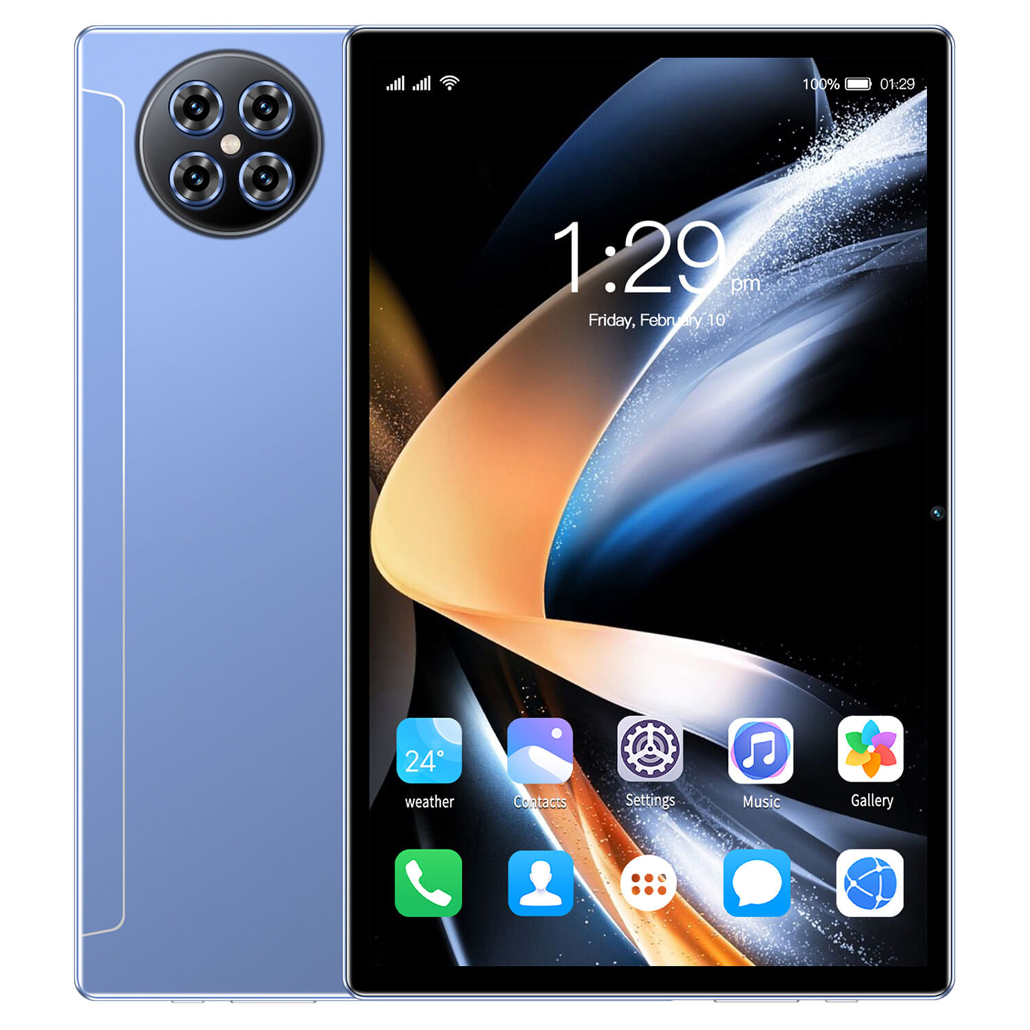 Tablet 8Gb+256Gb Pantalla De 10.1 Pulgadas Llamadas 5G 10-Core Azul