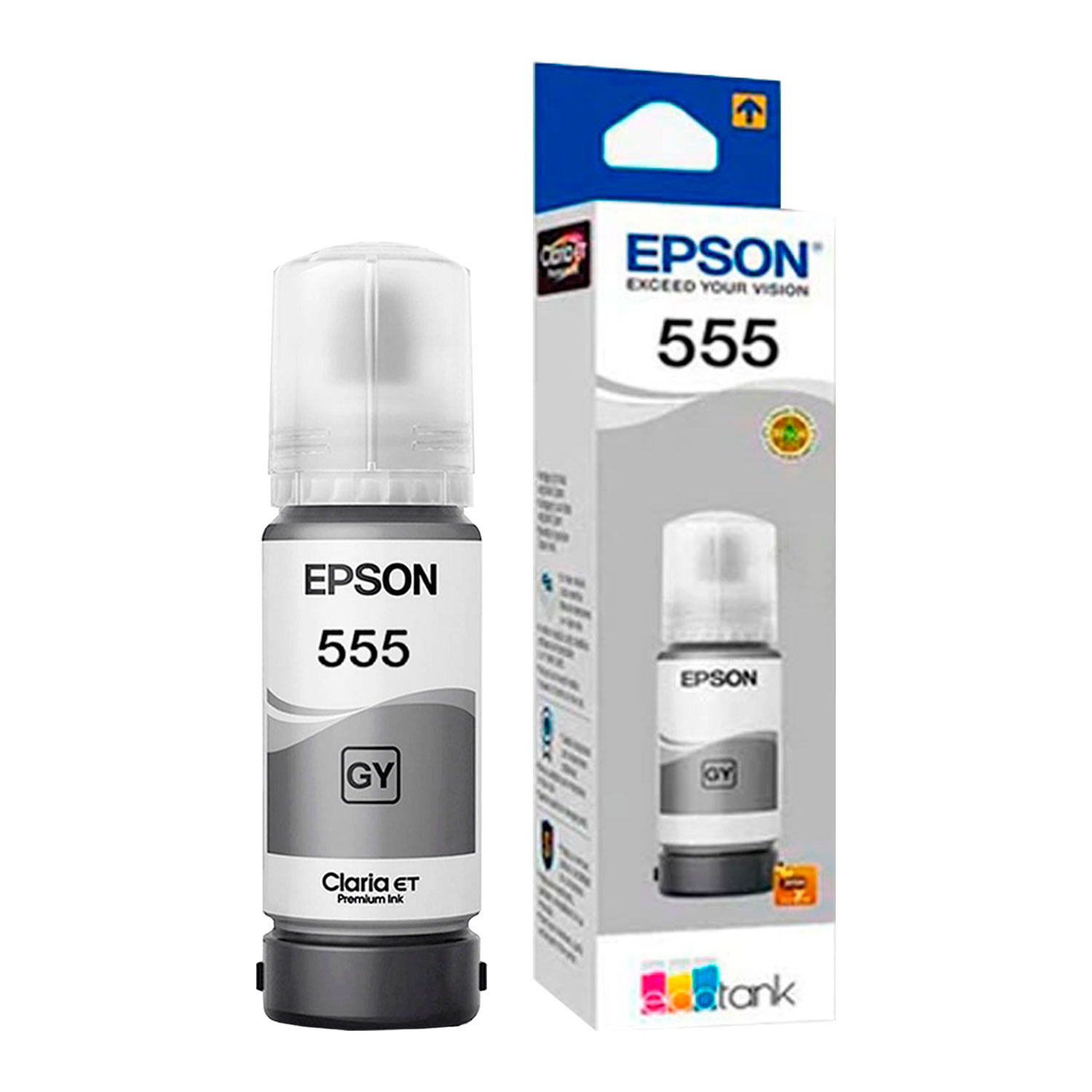 Tinta Epson T555 Gris Original para L8160 L8180