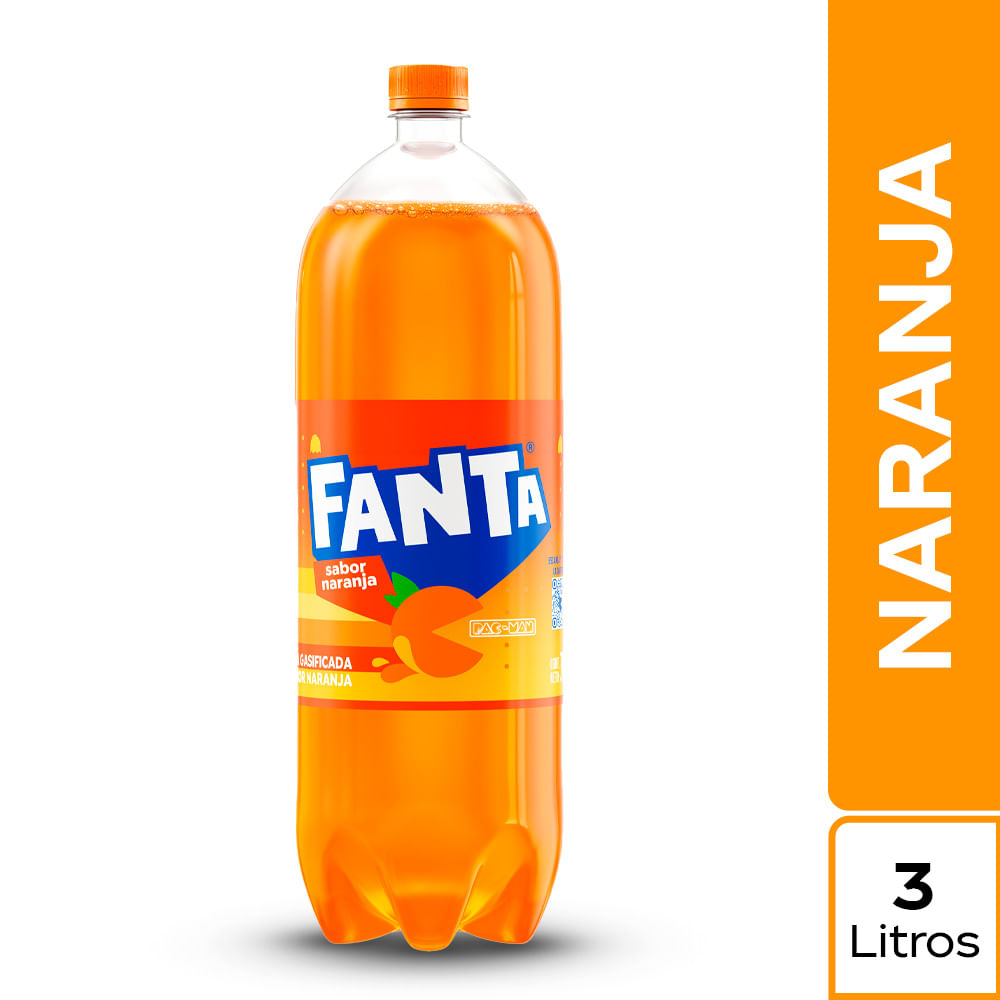 Gaseosa FANTA Naranja Botella 3L