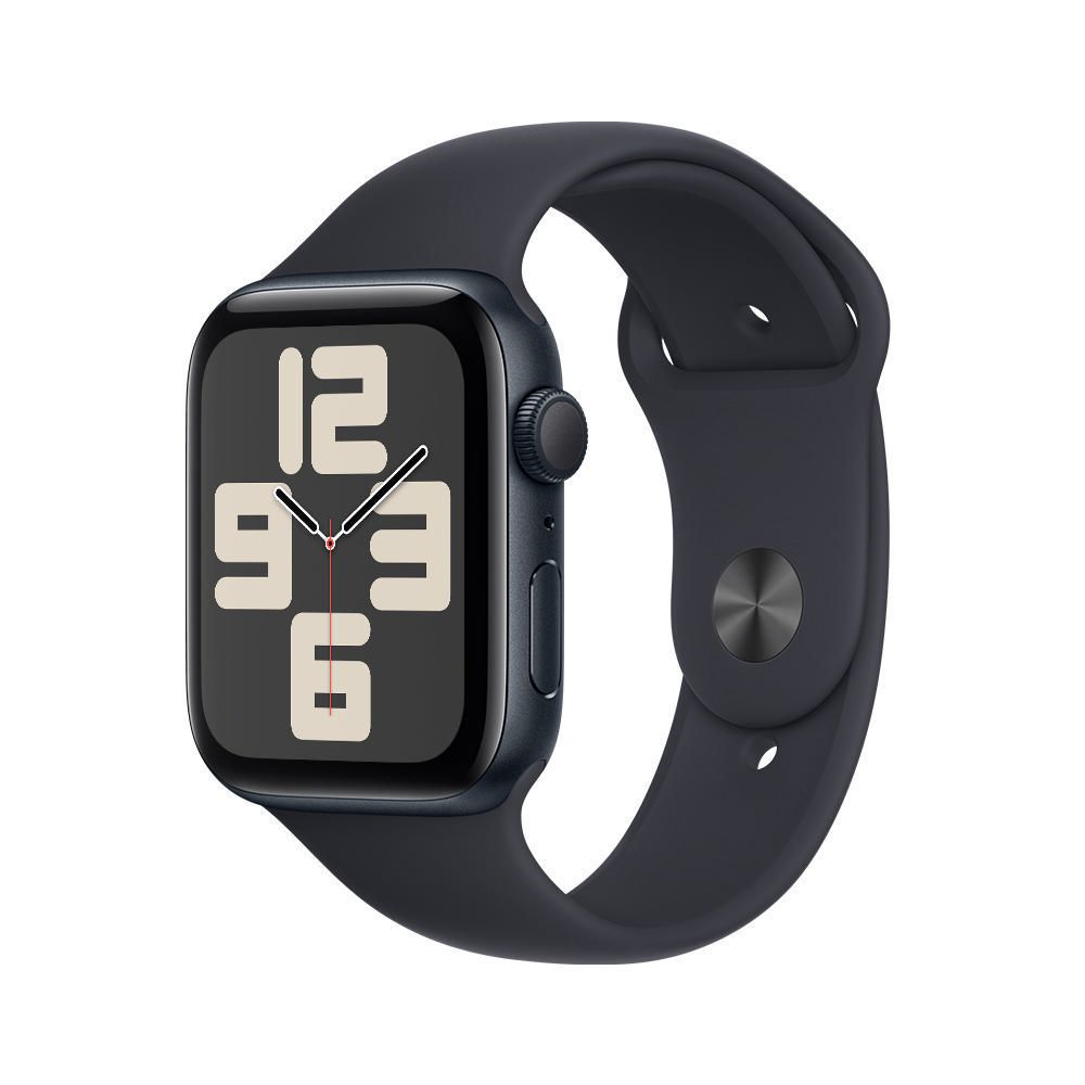 Apple Watch SE GPS - Caja de aluminio medianoche 44 mm - Correa deportiva medianoche - Talla M/L