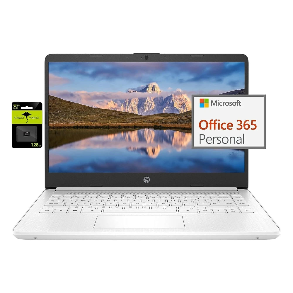 Laptop HP Ultraligera 14" Intel Quad-Core N4120 8Gb RAM 64Gb eMMC + 128Gb Micro Sd Usb-A Y C