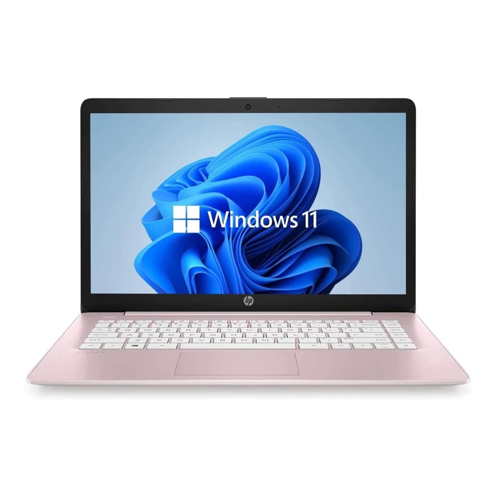 Laptop HP Hd De 14" Intel Celeron Hasta 2.60 Ghz 4gb RAM 64gb Ssd Renovado Rosa Intenso