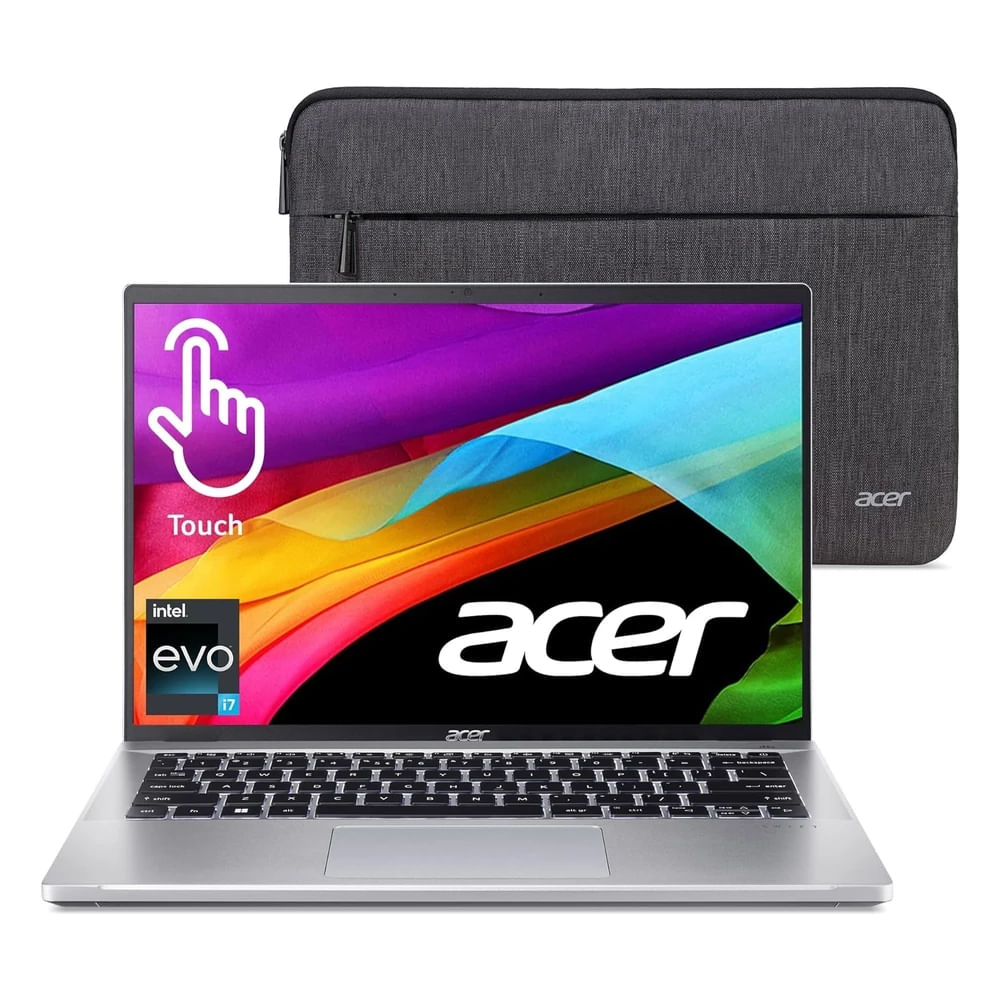 Laptop Acer Swift Go 14" Táctil Intel Core I7 1355u Intel Iris Xe 16gb Lpddr5 512gb Gen 4 Ssd