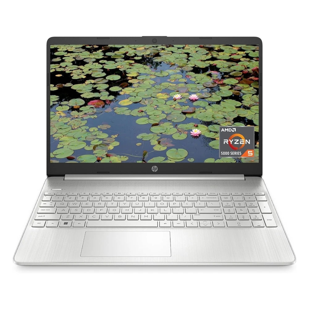 Laptop HP Portátil 15.6" Pantalla HD Amd Ryzen 5 5500u 8Gb RAM SSD 256Gb Amd Radeon   - Plata