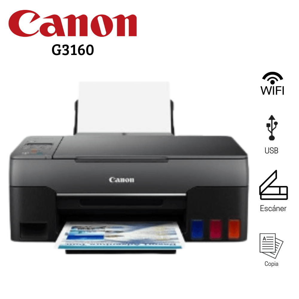 Impresora Canon G3160 Pixma Multifuncional Con Wifi