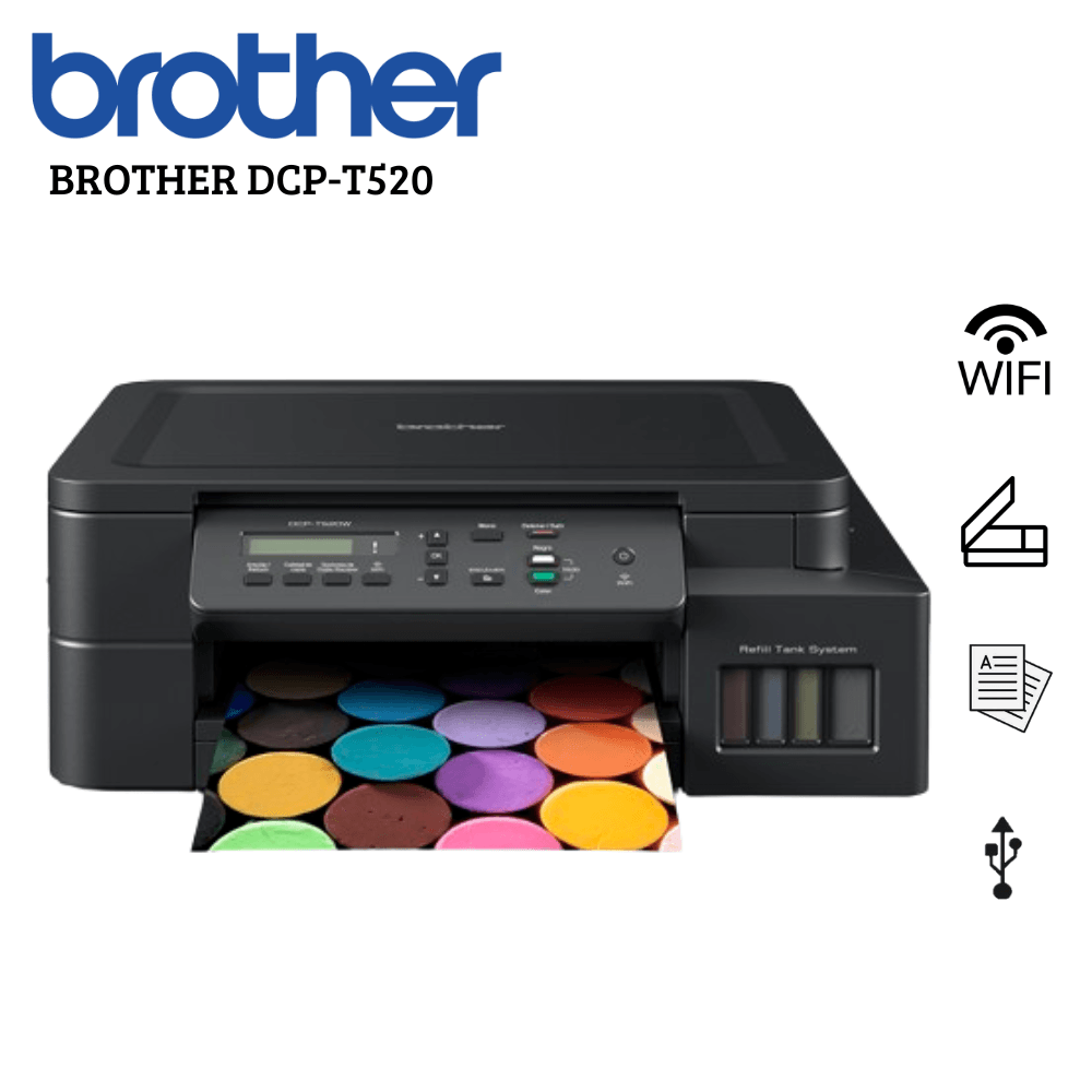 Impresora Multifuncional Brother Dcp-T520w Wifi Inalambrico