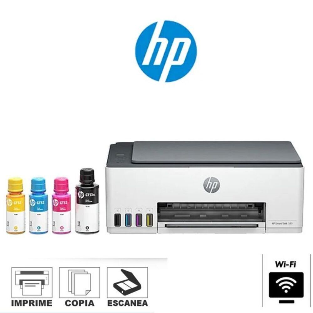 Impresora Multifuncional HP Smart TANK 580 Wifi.
