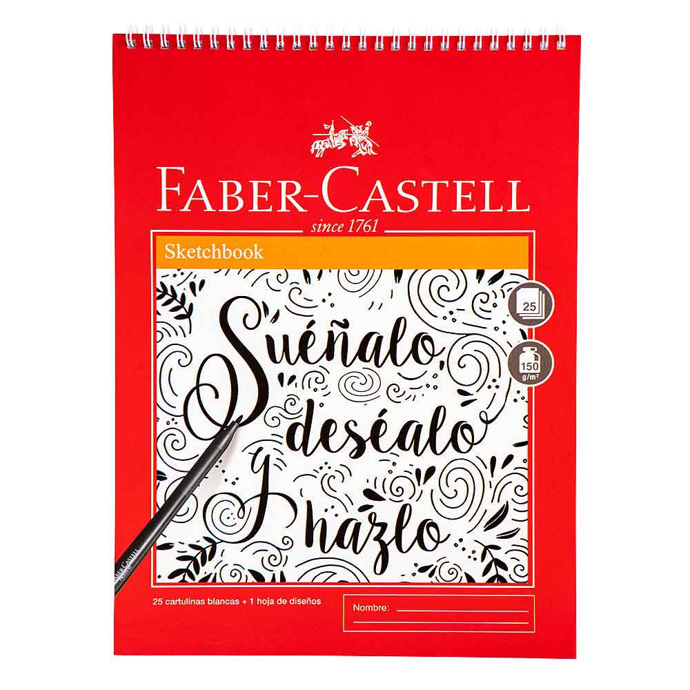 Sketch Book FABER CASTELL Espiralado 25 Hojas