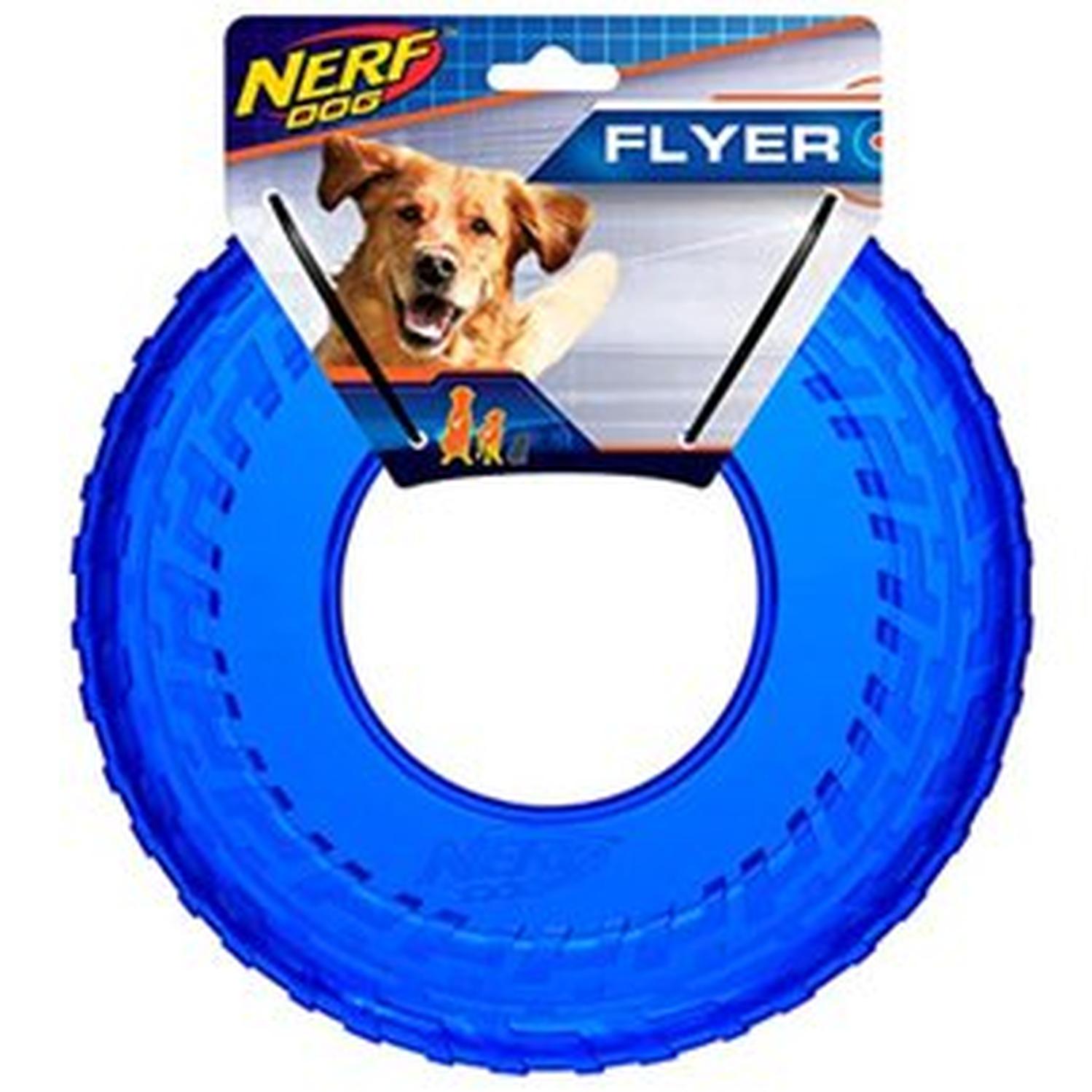 Frisbee o Flyer De Goma Para Perro Nerf - Azul Transparente