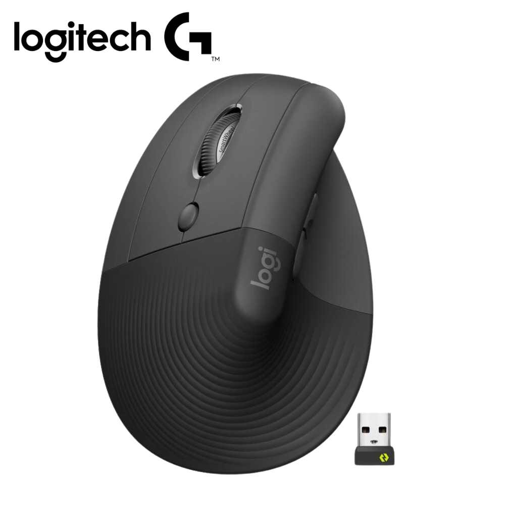 Mouse Logitech Lift Vertical Zurdos Ergonómico Black Bluetooth – USB