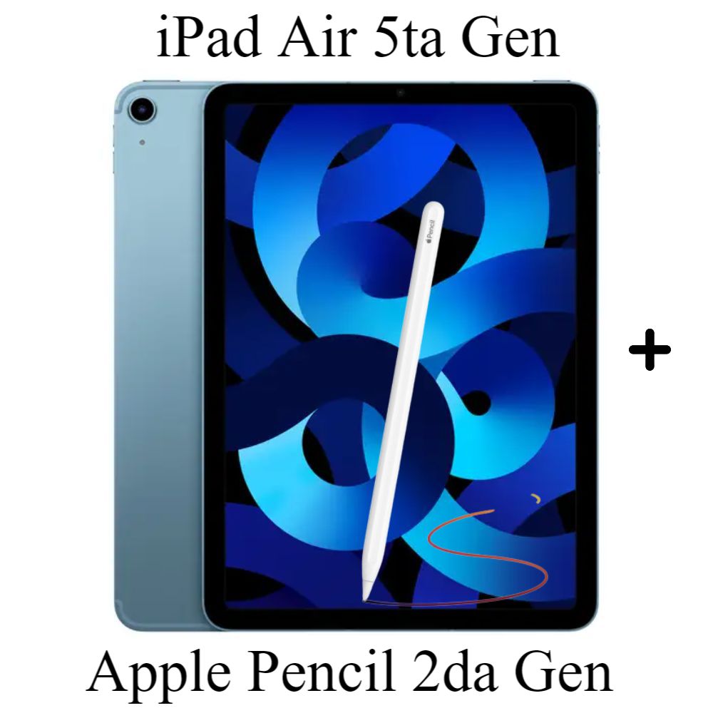 iPad Air 5ta Generacion 64GB WIFI M1 - Blue + Apple Pencil 2da Gen