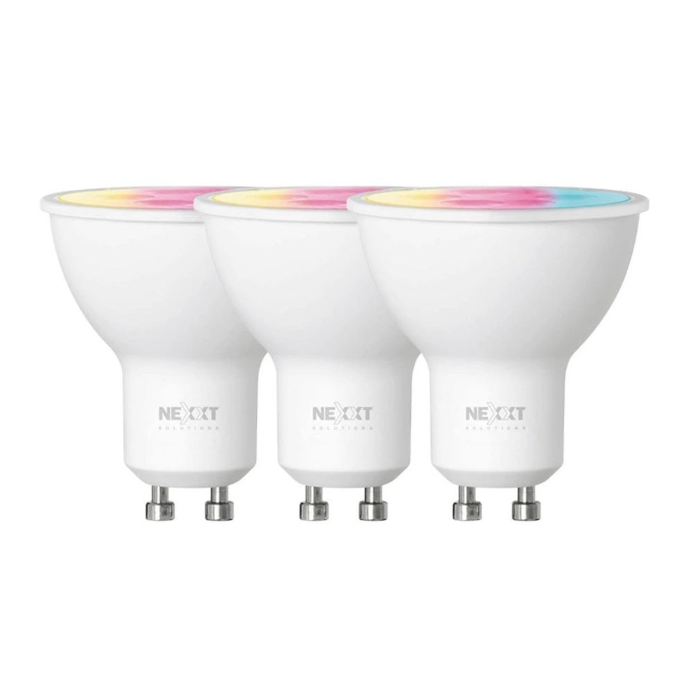 Foco LED Nexxt NHB-C320 (3PACK) Smart WiFi Multicolor