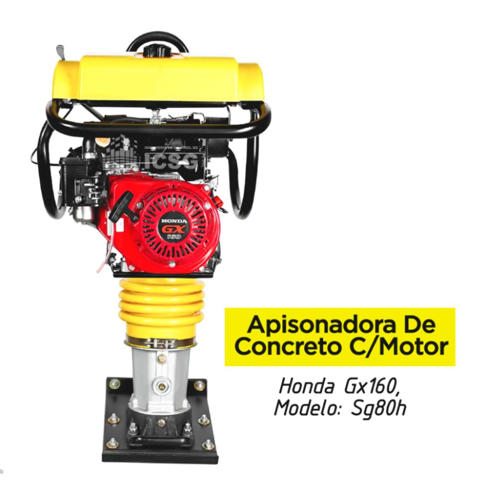 Vibro Apisonadora Motor Honda GX 160 Modelo SG80H