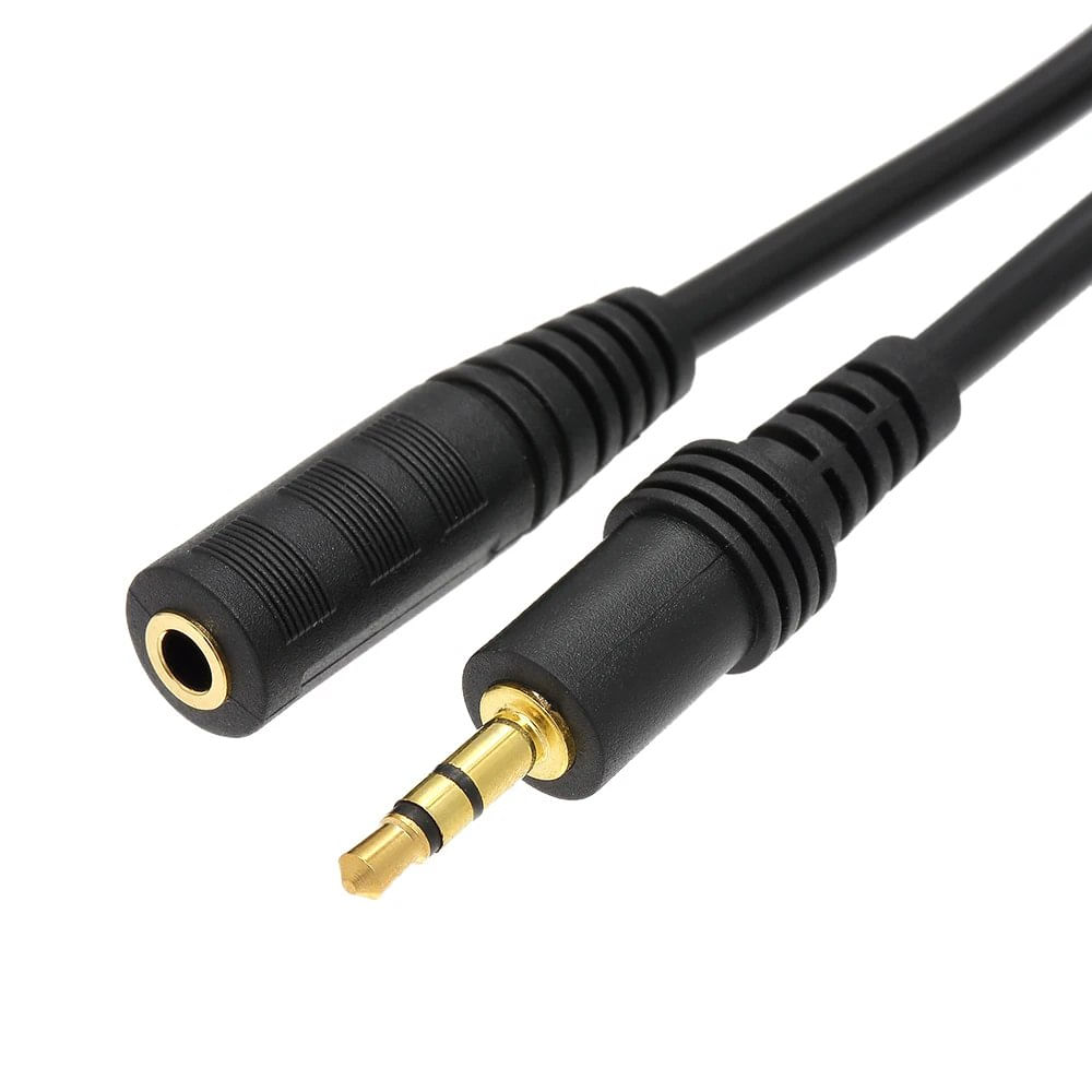 Cable Extension Audifonos Plug 3.5mm Macho a Plug 3.5mm Hembra 1.5mts