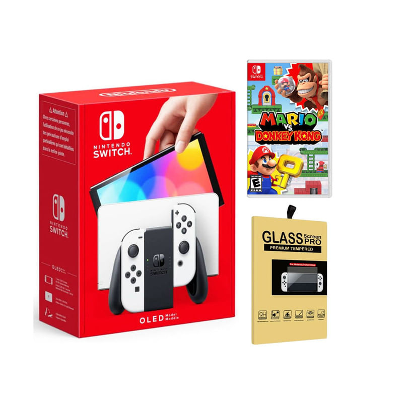 Consola Nintendo Switch Blanca + Mario VS Donkey Kong + Mica