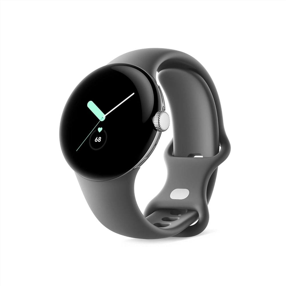 Google Pixel Watch 1 + 4G LTE - Plateado Pulido + Correa Charcoal