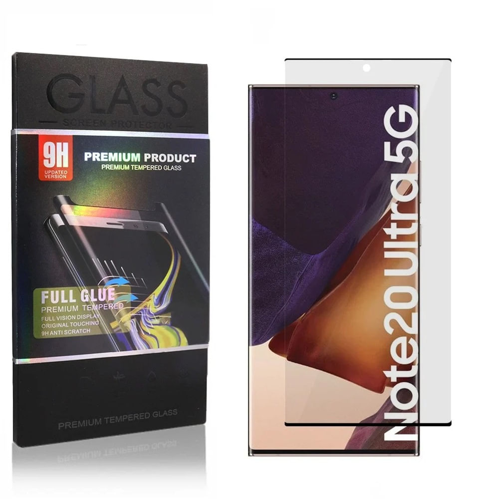 Mica Glass para Samsung Note 8 Full Glue Curvo Antishock Resistente ante GOLPES  y CAÍDAS