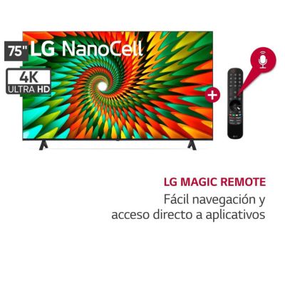 Televisor LG NanoCell 75 4K con THINQ AI 75NANO77SR